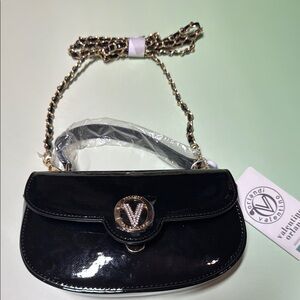 Valentino Orlandi Black Shoulder Bag NWT